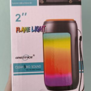 Parlante Bluetooth Rgb Flame Light 2"