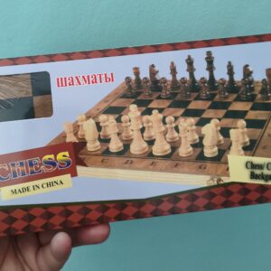 Juego de Mesa 3 en 1 (Ajedrez - Damas y Backgammon)